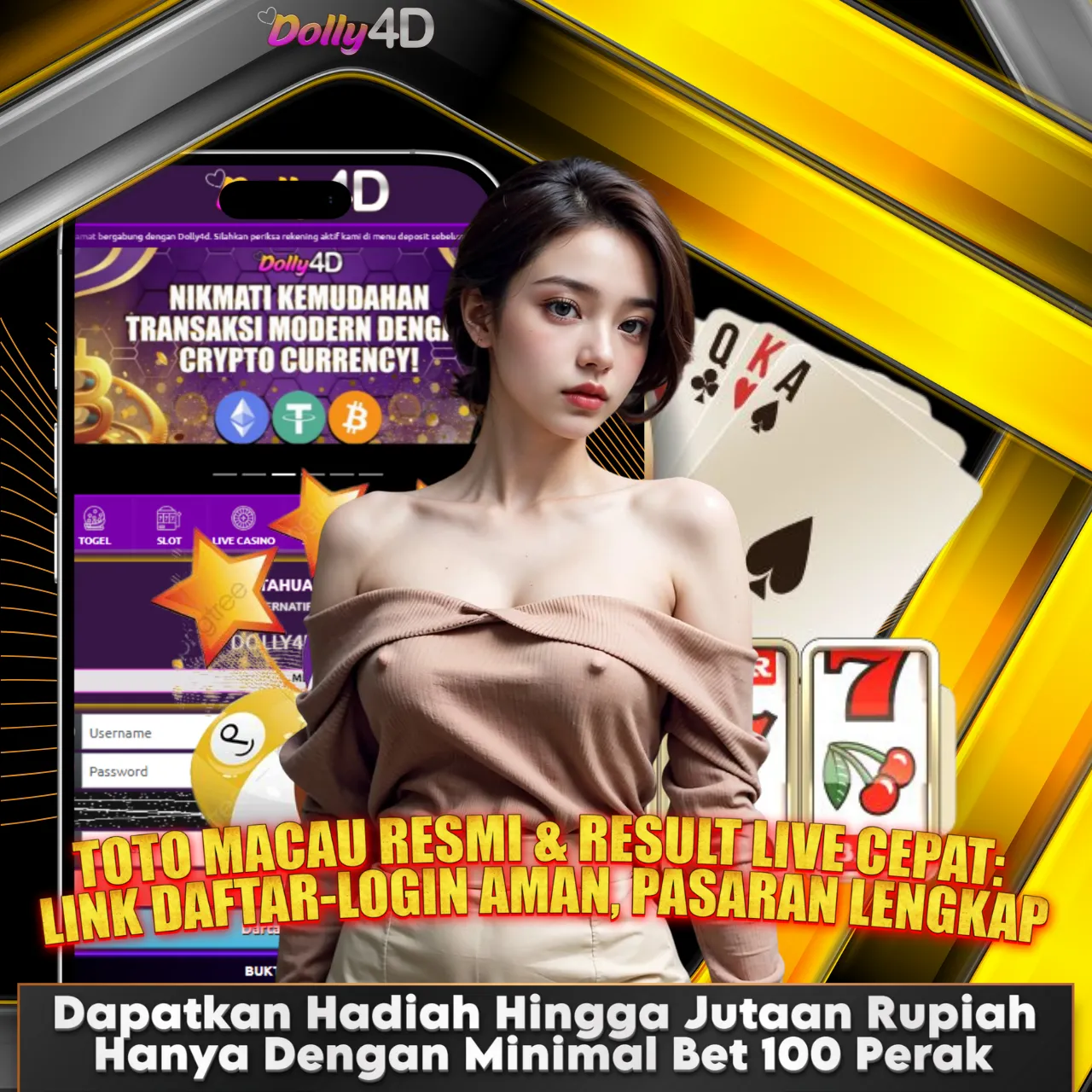 DOLLY4D 👔 Toto Macau Resmi & Result Live Cepat: Link Daftar-Login Aman, Pasaran Lengkap